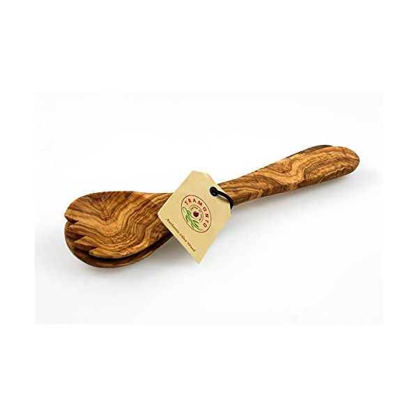 Tramanto Olive Wood Salad Server Set - 12 inch French