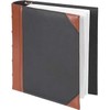 Executive Binder, English Leather 2 Tone with Stitching and Ribbed