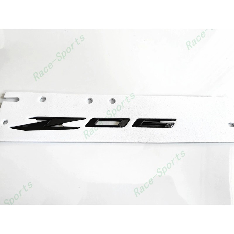 Corvette 2PCS Gloss Flash Black Side Z06 Emblem Badge For