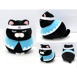 Amuse 703919 Local Beard Manju ST Shinsengumi Black Bean Plush Toy Height 5.5 inches (14 cm)
