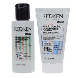 Combo de champú concentrado de unión ácida Redken de 2,53 oz y acondicionador de 1,7 oz