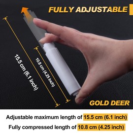 GOLD DEER 2Pack White Toilet Paper Holder Spring Loaded Roller Replacement Rod Toilet Paper Roller Spindle Replacement Rod Toilet Paper Roll Holder Toilet Paper Holder Stand