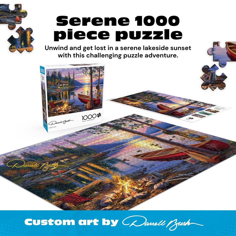 Buffalo Games - Canoe Lake 1000 Piece Puzzle for Adults