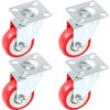 Online Best Service 4 Pack Caster Wheels Swivel Plate On