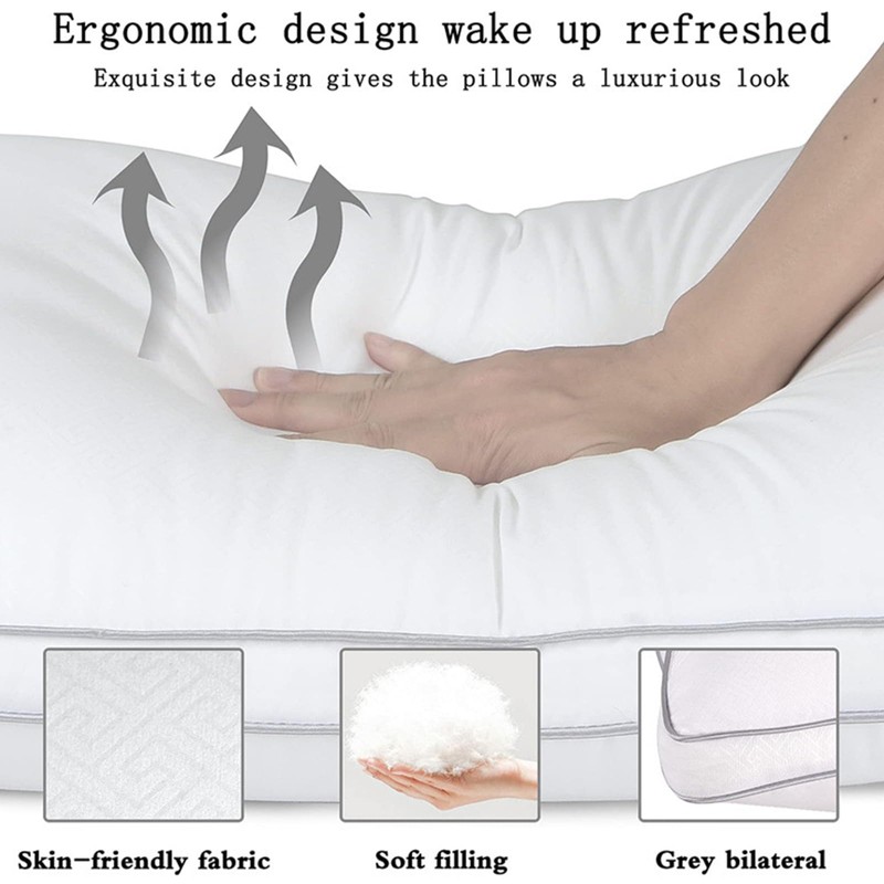 Vbvbip Soft Standard Size Bed Pillows Set of 2 -