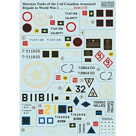 Print Scale 35-004 - 1/35 Sherman Tanks of The 2nd Canadian Armoured Brigade