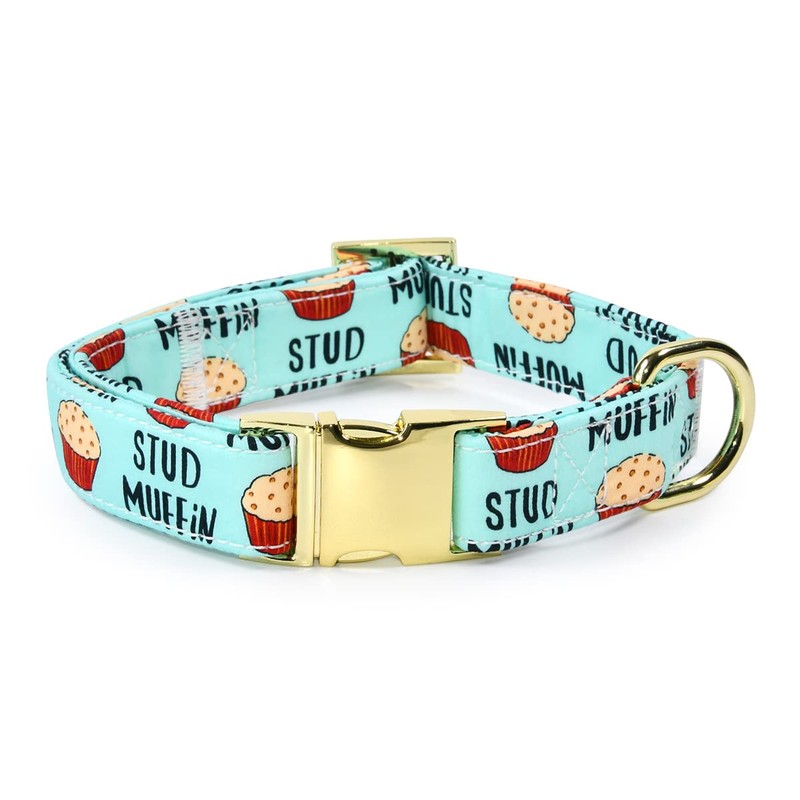 Stud Muffin Dog Bow Tie Dog Collar Accessory, Detachable Bowtie,