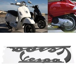 Aramox Motorcycle Badge Sticker Motorcycle Emblem Sticker 3D Decal for Vespa GTS300 LX125 LX150 IE Sprint Primavera 300 LX LXV Super(Black)