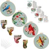 Louise Maelys 4 Sets Bird Embroidery Kits for Beginners,Cross Stitch