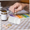 Outanaya 20pcs Empty Plastic Bottles Screw Cap Pill Vitamin Storage