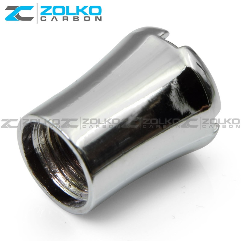ZolkoCarbon VALVE STEM CAPS WHEEL TIRE CHROME - US SELLER