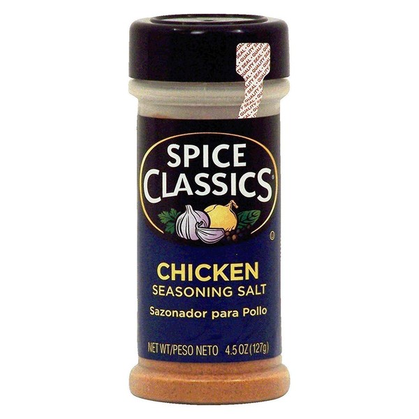 Spice Classics chicken seasoning salt, 4.5-oz., plastic shaker