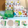 12 Sheets Football Wrapping Paper 27" x 20" Gift Paper