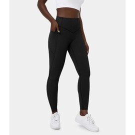 Halara UltraSculpt SoCinched High Waisted Tummy Control Side Pocket Shaping Training Leggings#summer#summervibes#NovaTopFinds#TikTokShopBacktoSchool:_Black_full length_L(12-14)