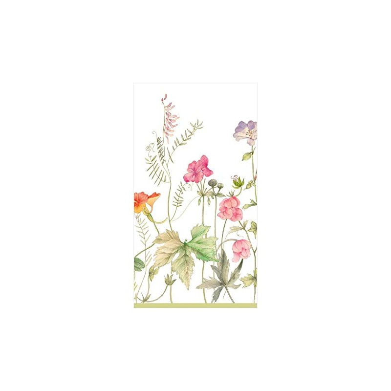 Caspari French Floral Paper Guest Towel Napkins - 60 Count