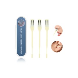 LANWLOSI Double-Sided Nostril Hair Trimmer for Women 2-in-1 Nose Hair Trimmer 2024 New Portable Nasal Hair Cutter Nasal 360° Rotating Hair Cutter Nostril Hair Remover Tool for Men