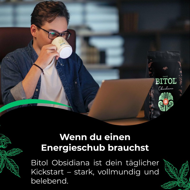 BITOL Coffee Ground Intensive with Strong Flavour Smoky Profile Blend