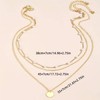 Gold Layered Necklace for Women Stocking Stuffers for Women Paperclip