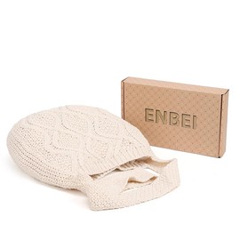 ENBEI Women's Shoulder Handbags Crochet Bags Shoulder Shopping Bag tote bag aesthetic canvas tote cute tote bags, White, 34*68CM