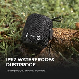 SANAG M7 Bluetooth Speaker Portable Powerful IPX7 Waterproof Bluetooth 5.0 TWS Wireless 1800mAh 24 Hours Playback 360° Stereo Audio for Home Outdoor Black