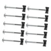 WOONEKY 10pcs Trampoline Fixator Screws Set Durable Iron Screws for