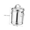 CONGARTENO Vintage Galvanized Metal Bucket Ashtray with Lid Compact Desktop