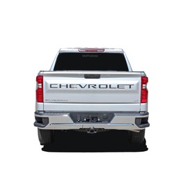 Original Tailgate Letters : Compatible with 2019-2025 Chevy Silverado Tailgate Decals Name Vinyl Graphics Kit (Fits All Models) (02 Gloss Black – Wet Install)