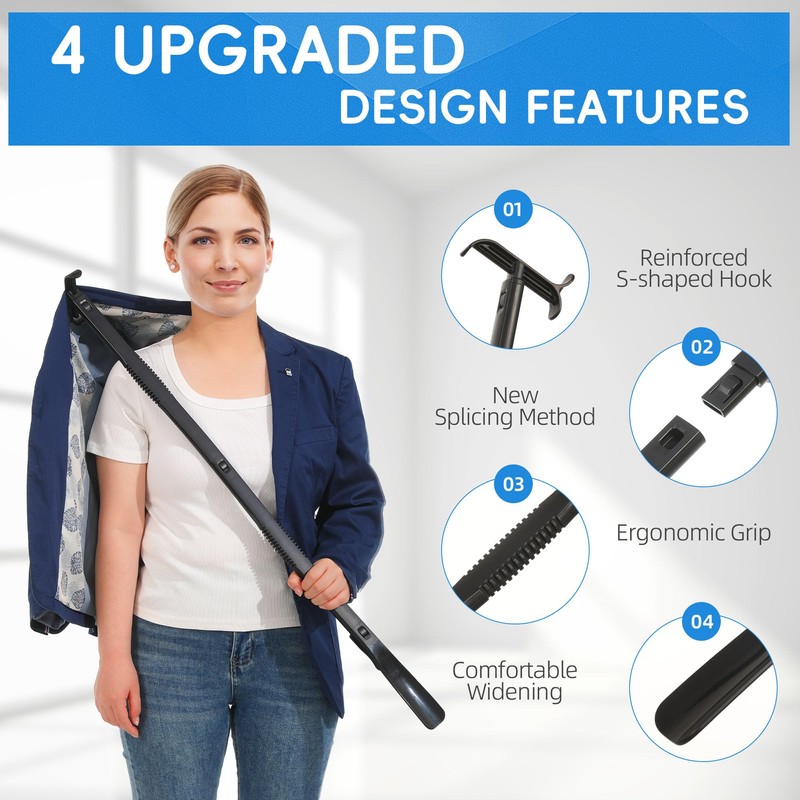 36 Inch Adjustable Long Handled Shoe Horn - Dressing Stick