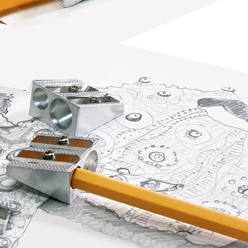 Pack of 4 Pencil Sharpeners - 4 x Traditional Double