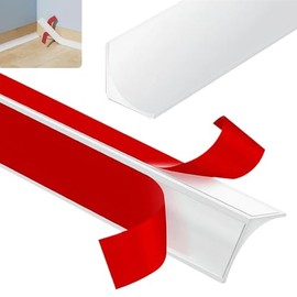 White Flexible Quarter Round Molding Trim Peel and Stick,78in Self-Adhesive Edge Corner Trim,for Stair Wall Ceiling Floor Baseboard,Backsplashe Countertop Cabinet,Bathroom Bathtub