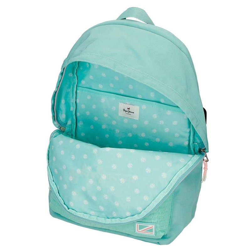 Pepe Jeans Jane Small Backpack, Blue, 19 x 23 x