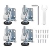 Lpraer Pack of 4 Furniture Feet, 115 mm, Height-Adjustable Feet,