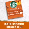 Starbucks by Nespresso Vertuo, Pumpkin Spice, 32-count Coffee Pods, Brews