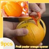 Eowppue 9 Pcs Orange Peeler Tools Multifunctional Creative Make Juicy