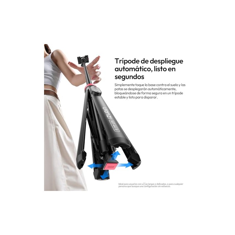 ULANZI MT-44B Trípode para Celular,configuración de Doble cámara,150cm