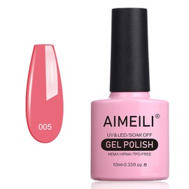 AIMEILI Semi-permanent UV LED Gel Nail Polish Nail Polish Colors for Manicure - Rose Bud (005) 10ml