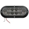 Sealed Waterproof 10 LED Surface / Flange Mount Trailer Lights,