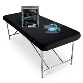 Waterproof Mattress Cover for Massage Table | Black Massage Fitted Sheet with No Face Hole | 33″ x 80″ | Massage Table Sheet | Oil, Water-Based, Silicone Safe