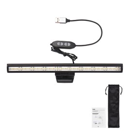 26cm Computer Screen Monitor Light Bar E-Reading Lamp with Bi-Color Temperature 2800K-6500K 10 Levels of Adjustable Brightness for Laptop Desktop Office Home
