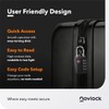 NOVLOCK TSA Approved Luggage Locks – Suitcase Padlock with 4-Digit
