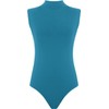 Hamishkane Ladies Polo High Neck Bodysuit Womens Plain Sleeveless Leotard