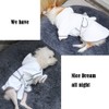 Dog Bathrobe Microfiber Quick Dry Absorbent Hooded Bath Towel for