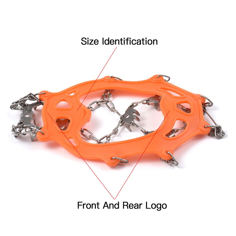 201 Stainless Steel 24 Teeth Ice Claw Snow Anti-slip Shoe