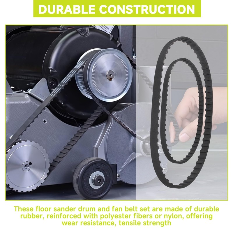 Cutetool 50916A 50917A Belts Sets Suitable for Clarke EZ-8 Floor