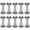 Alnicov 10 Pcs Fishbone Deck Anchor with Spring Buckle for
