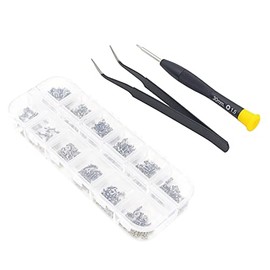 Métrico 12 tipos M1 M1.2 M1.4 M1.6 Kit surtido de tornillos de cabeza fina plana Phillips más pequeños