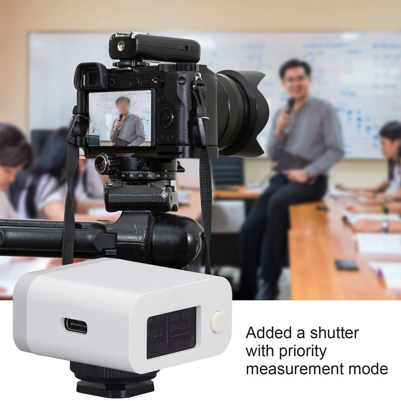 Camera Light Meter Photography Upper Reflection Photometer with USB Cable