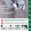 KURSTOL Skewed Head Eccentric Drill Bit - 10pcs 6/6/8/10/12mm Masonry