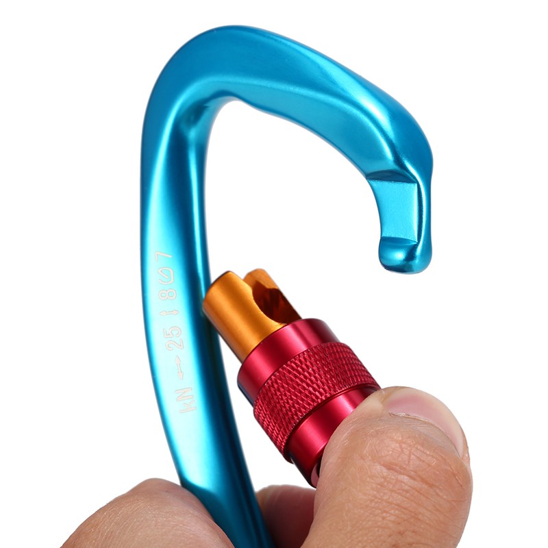 [通拓商品]24KN Non-locking Straight Gate Carabiner 25KN Twist Gate Carabiner Heavy