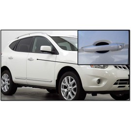 Cupeez for Cars Flat Black Auto Accessory Car Door Handle Scratchs Guards Protector Fits Toyota Nissan Rogue (4pk)